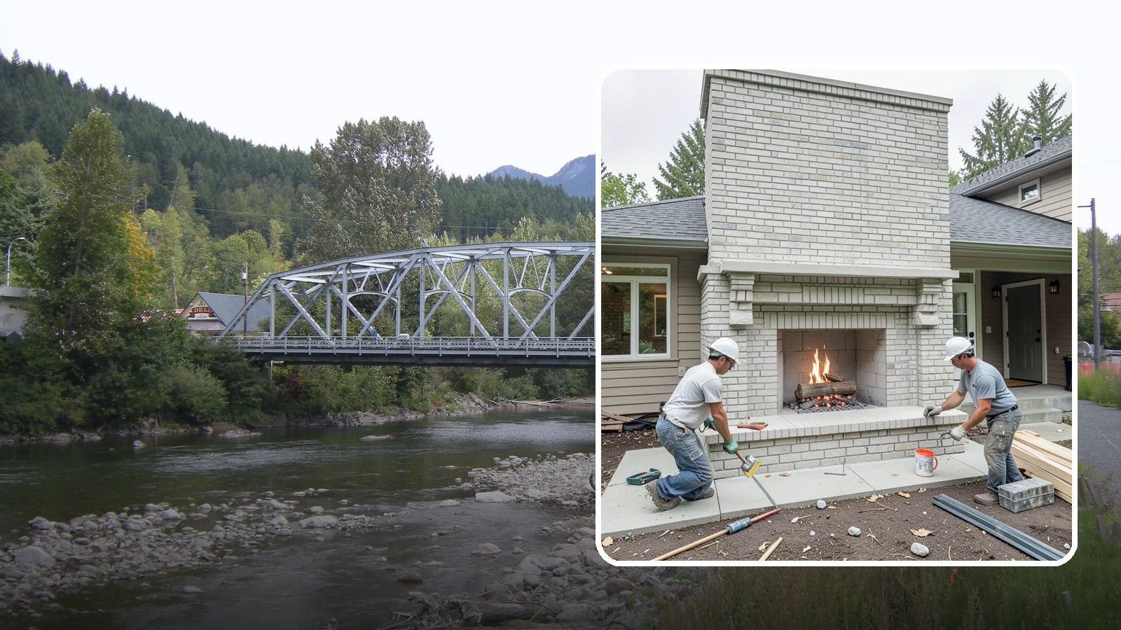 Fireplace Construction in Skykomish, King County, WA - Custom-built fireplaces engineered for safe, code-compliant warmth and lasting appeal.