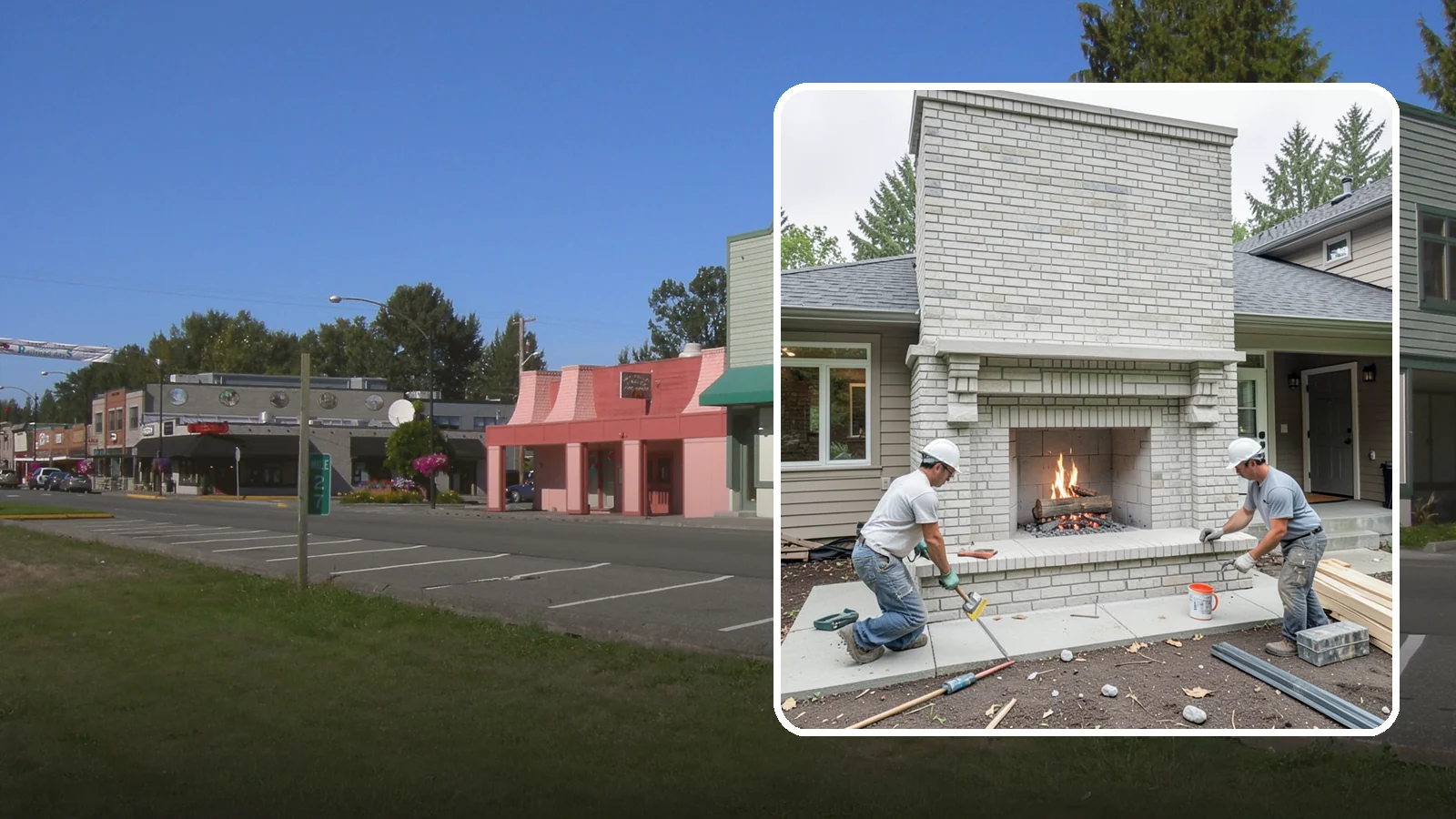 Fireplace Construction in Snoqualmie, King County, WA - Custom-built fireplaces engineered for safe, code-compliant warmth and lasting appeal.