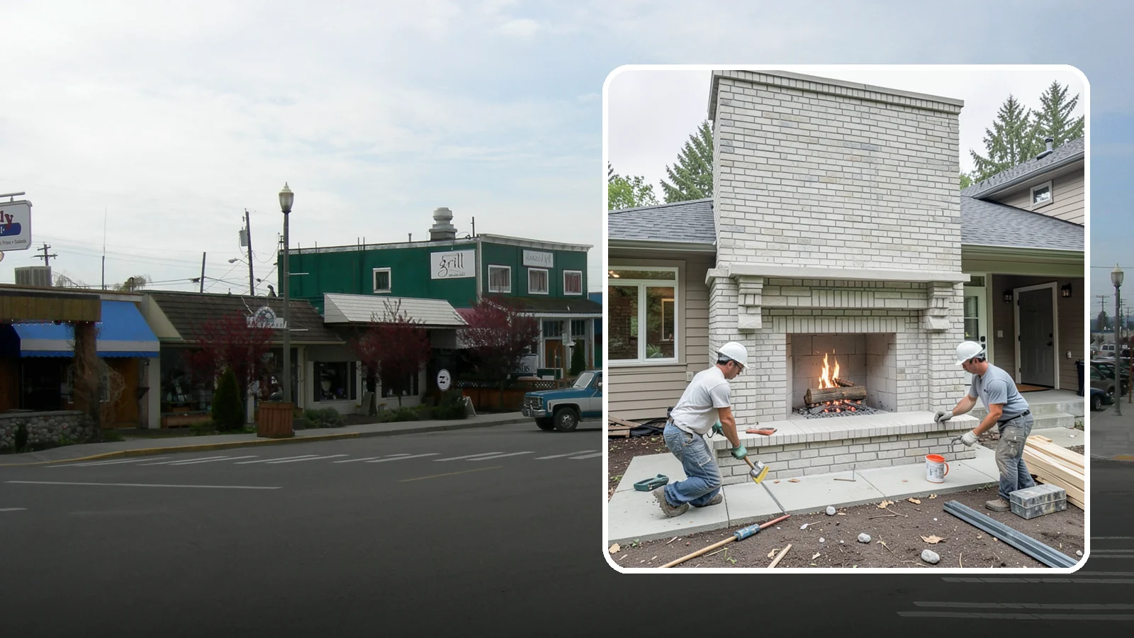 Fireplace Construction in Stanwood, Snohomish County, WA - Custom-built fireplaces engineered for safe, code-compliant warmth and lasting appeal.