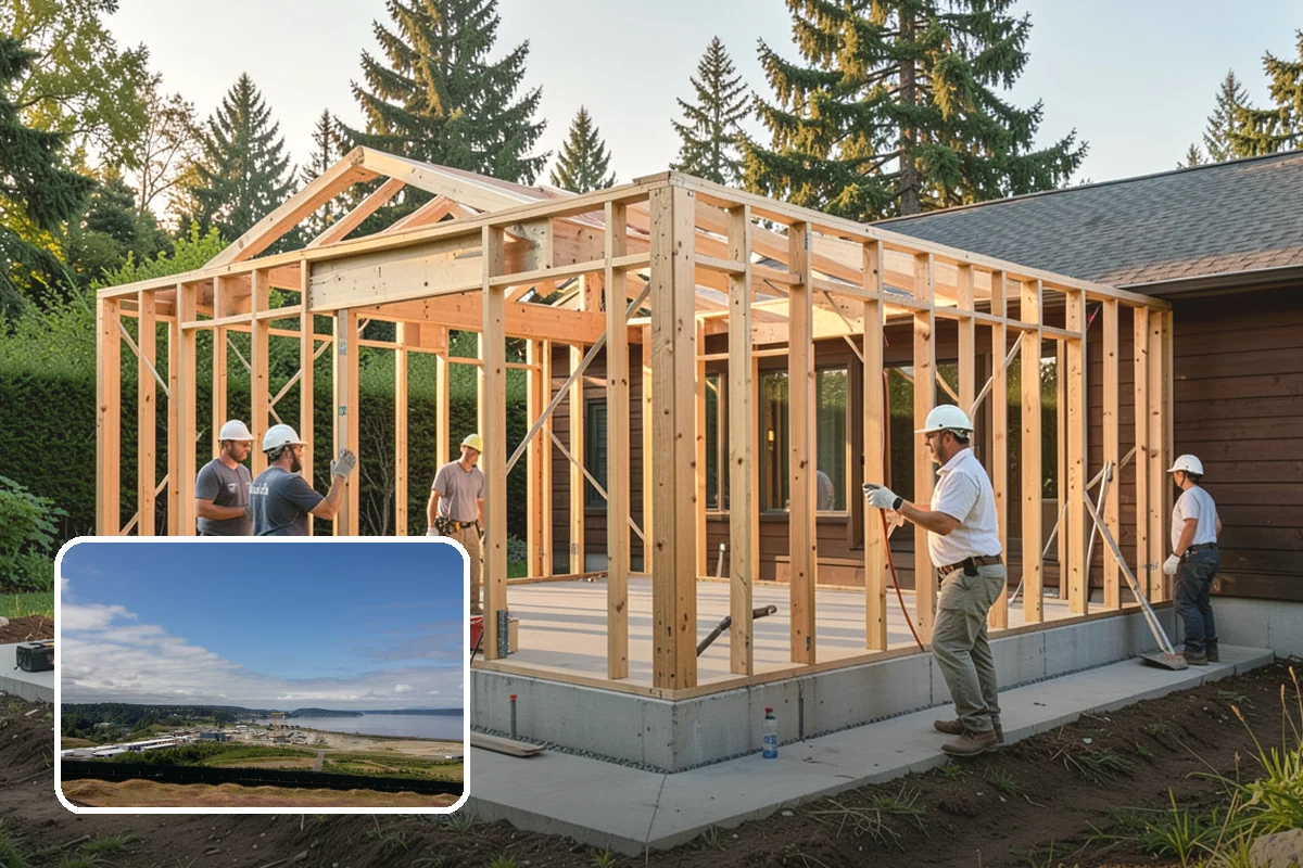 Fireplace Construction in University Place, Pierce County, WA - Permitted, code-compliant construction from the ground up