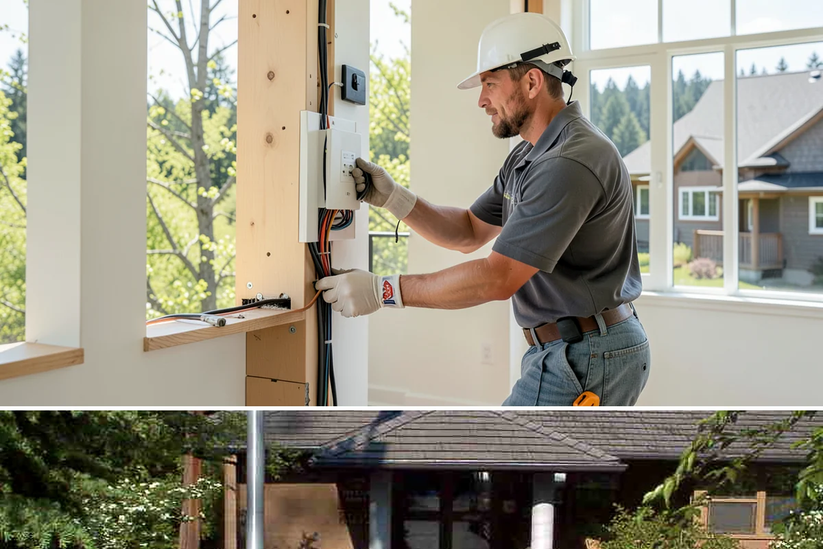 Fireplace Construction in Yarrow Point, King County, WA - Many homeowners plan fireplace construction in late summer so it is finished and ready before the cold, wet season arrives.