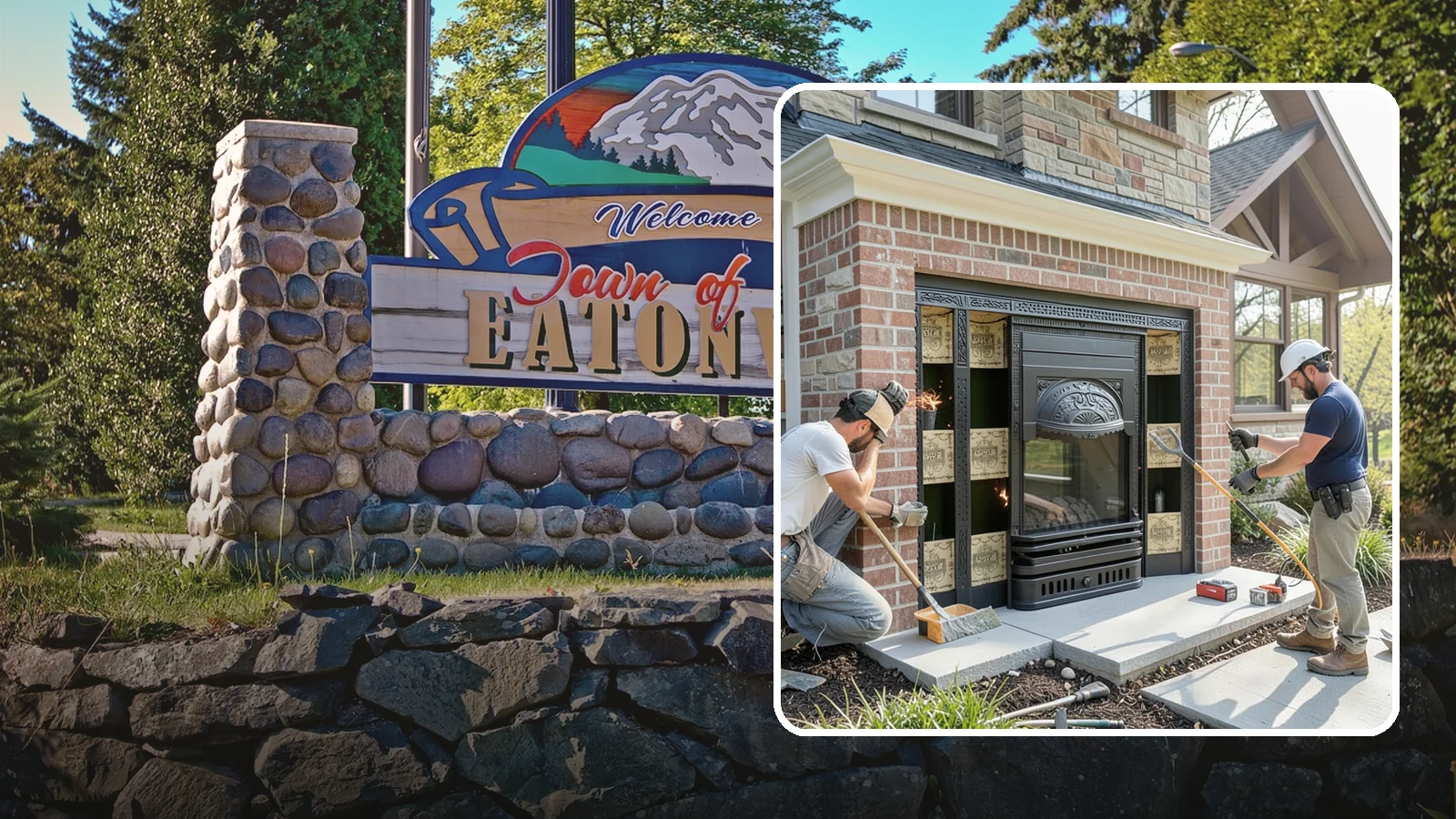 Fireplace Insert Installation in Eatonville, Pierce County, WA - High-efficiency inserts that transform a drafty open fireplace into a real heat source.