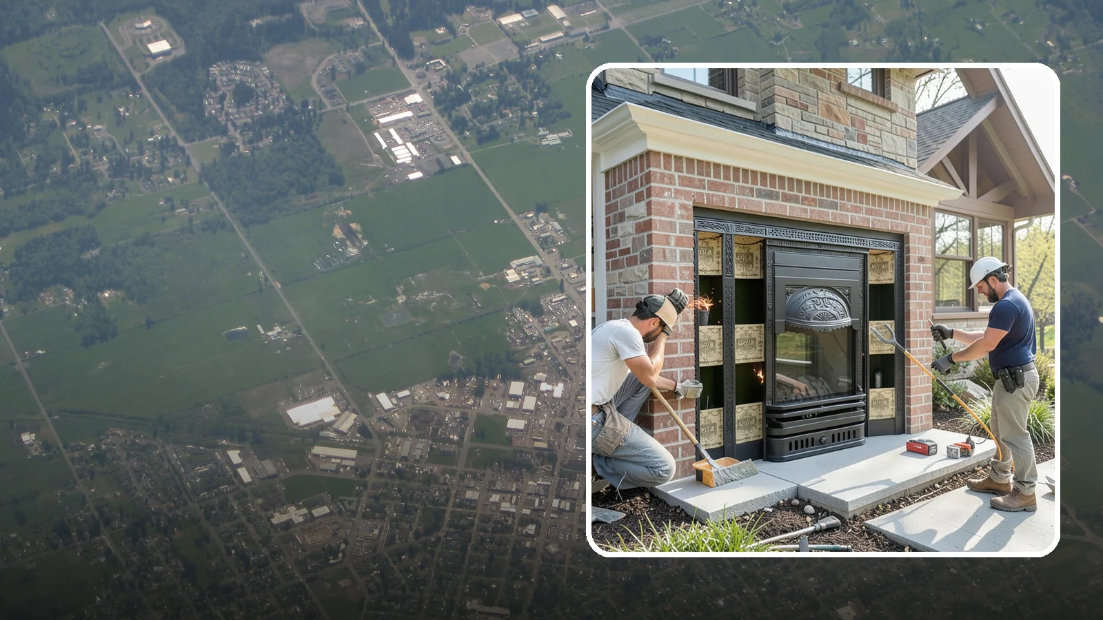Fireplace Insert Installation in Enumclaw, King County, WA - High-efficiency inserts that transform a drafty open fireplace into a real heat source.