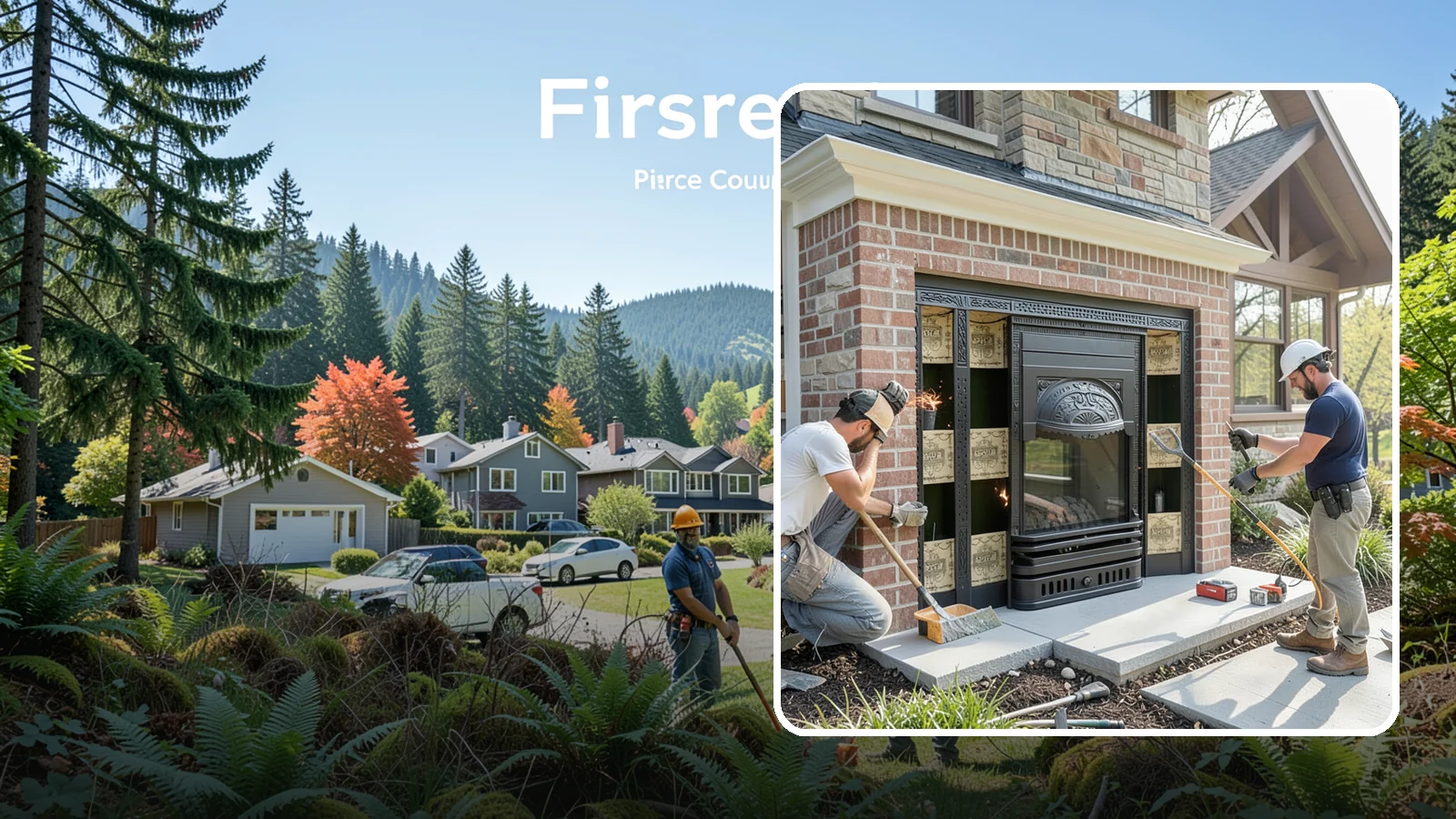 Fireplace Insert Installation in Fircrest, Pierce County, WA - High-efficiency inserts that transform a drafty open fireplace into a real heat source.