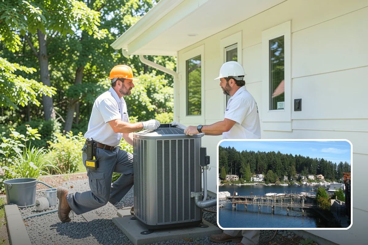 Fireplace Insert Installation in Gig Harbor, Pierce County, WA - Turns an inefficient firebox into a genuine heater