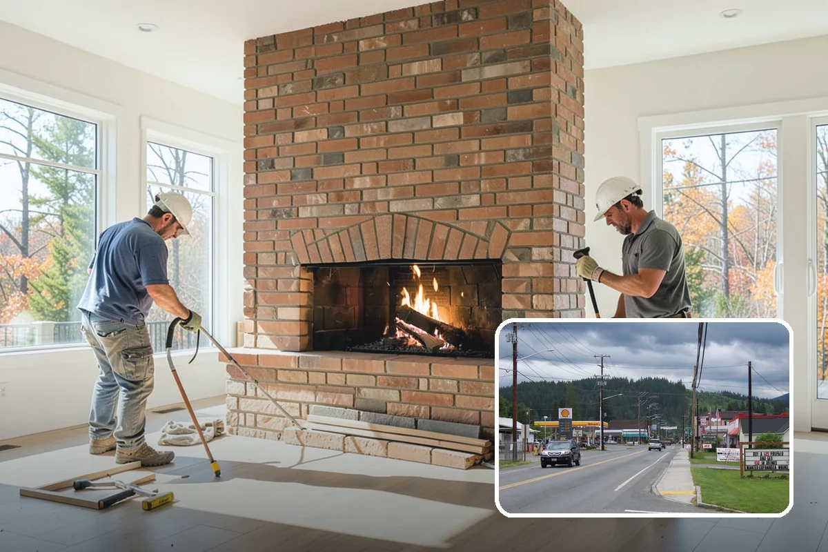 Fireplace Insert Installation in Granite Falls, Snohomish County, WA - Turns an inefficient firebox into a genuine heater