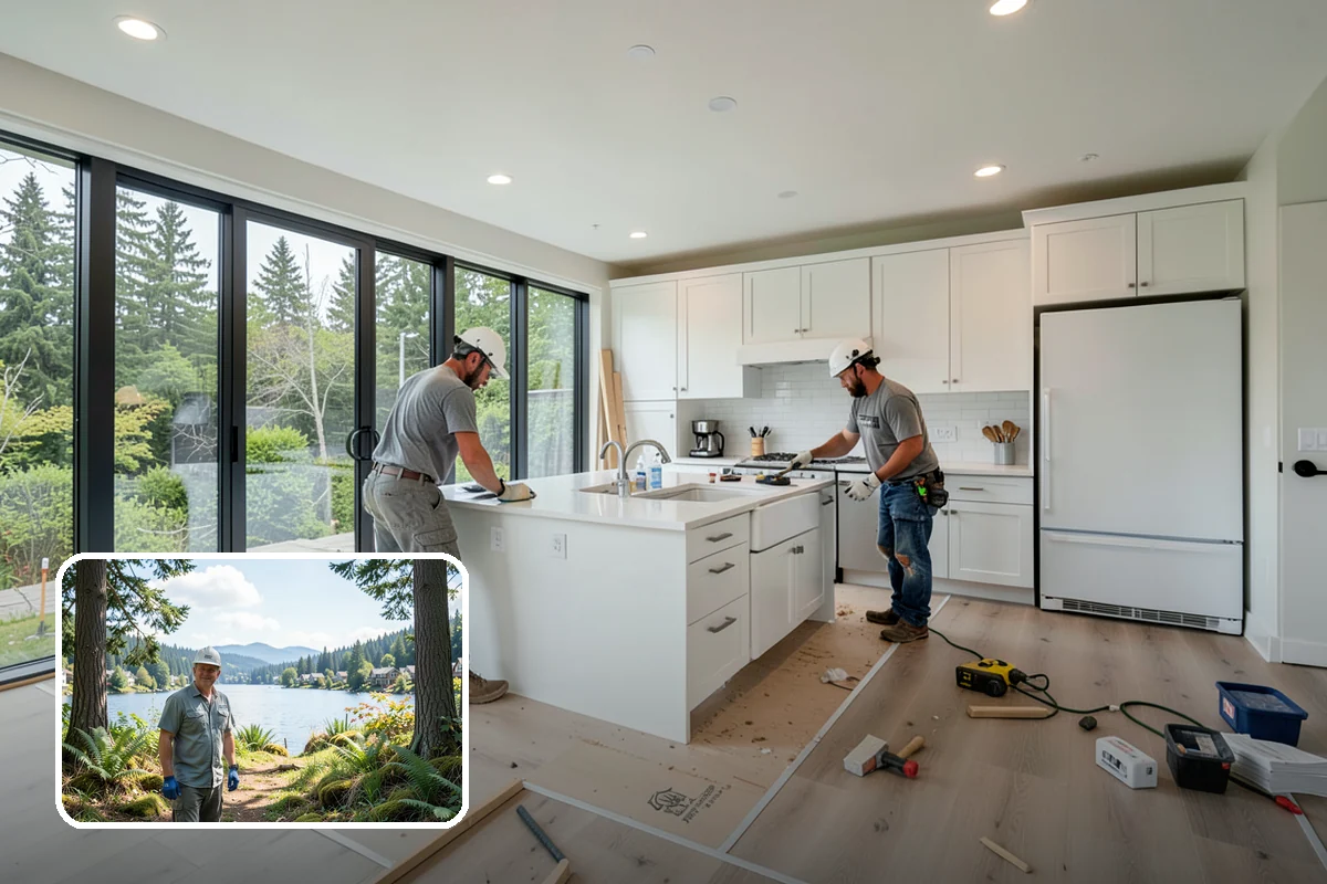 Fireplace Insert Installation in Milton, King County, WA - Turns an inefficient firebox into a genuine heater