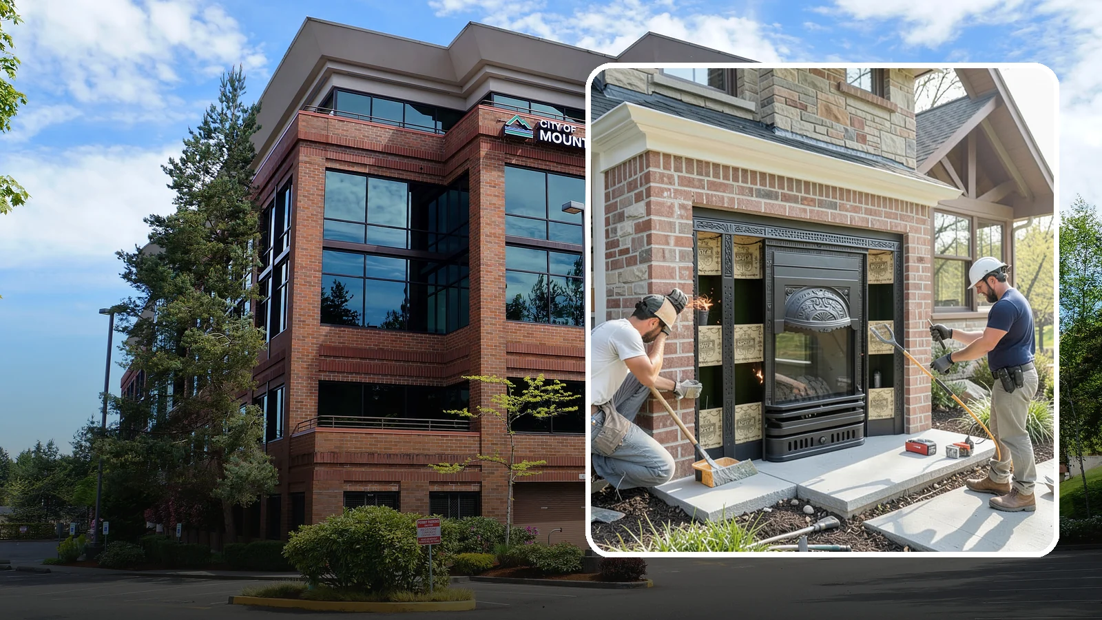 Fireplace Insert Installation in Mountlake Terrace, Snohomish County, WA - High-efficiency inserts that transform a drafty open fireplace into a real heat source.