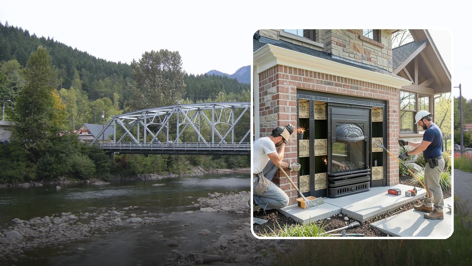 Fireplace Insert Installation in Skykomish, King County, WA - High-efficiency inserts that transform a drafty open fireplace into a real heat source.