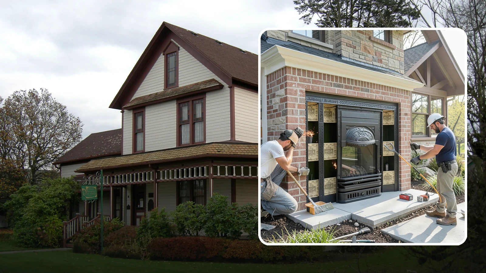 Fireplace Insert Installation in Sumner, Pierce County, WA - High-efficiency inserts that transform a drafty open fireplace into a real heat source.