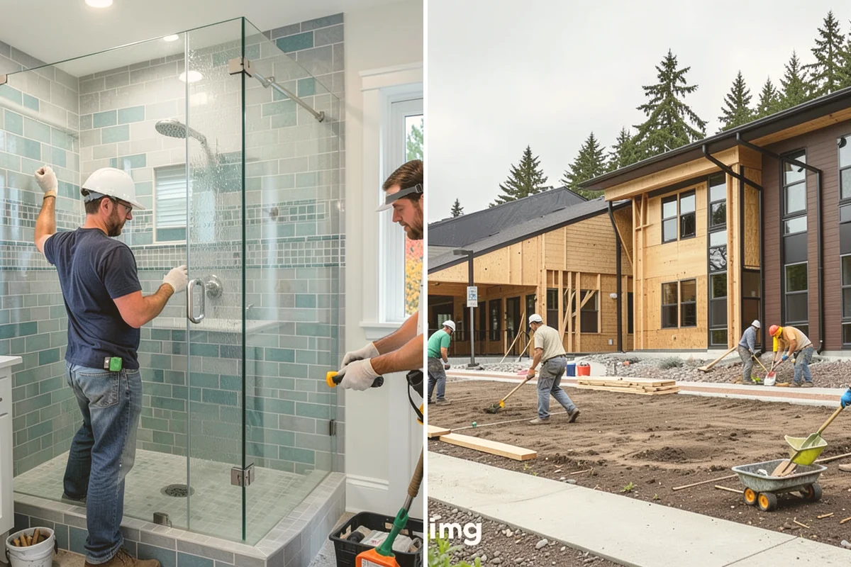Fireplace Mantel Construction in Bellevue, King County, WA - Measure the wall and confirm clearance requirements