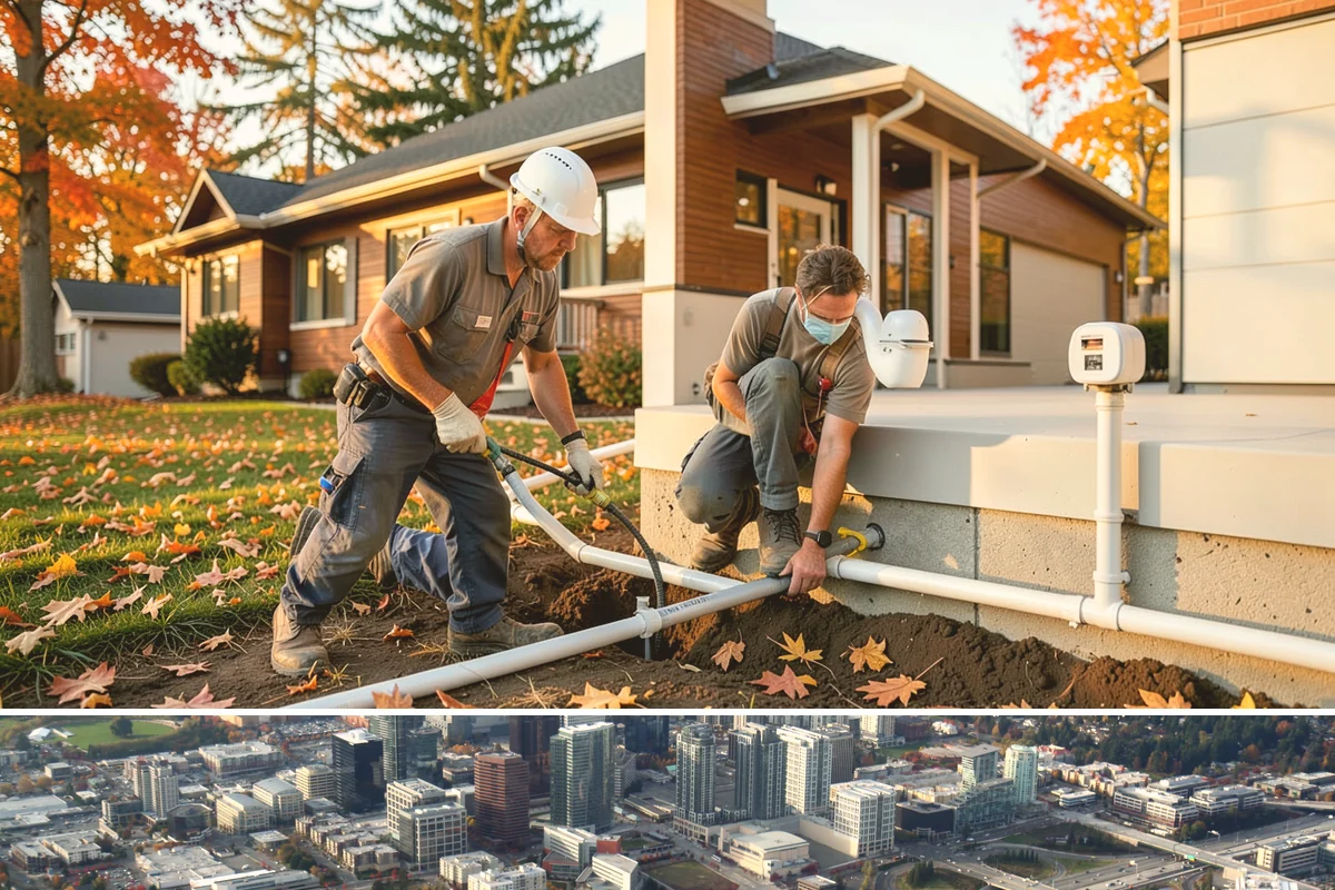 Fireplace Mantel Construction in Bellevue, King County, WA - Mantel construction can happen any time of year and is a popular addition before the holiday decorating season.