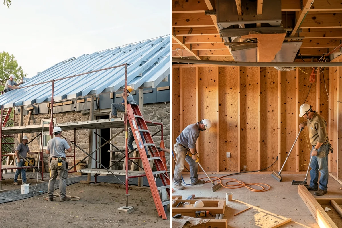 Fireplace Mantel Construction in Concrete, Skagit County, WA - Measure the wall and confirm clearance requirements