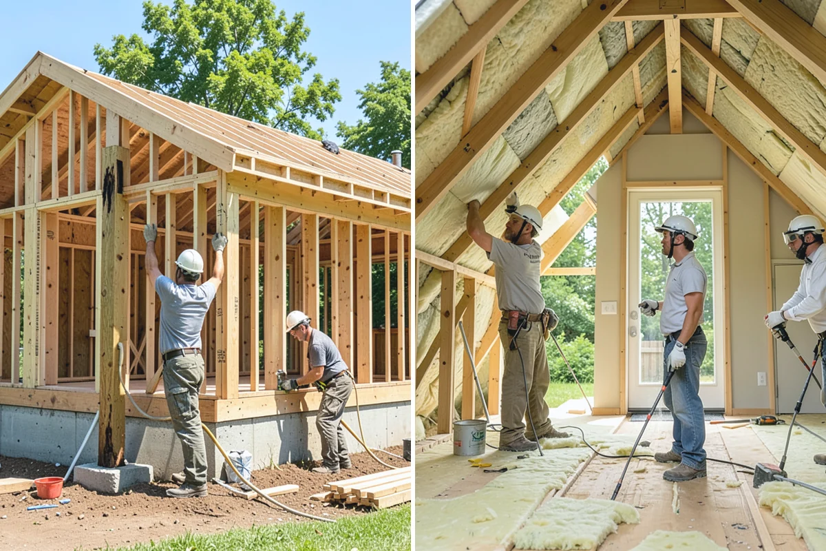 Fireplace Mantel Construction in Darrington, Snohomish County, WA - Measure the wall and confirm clearance requirements