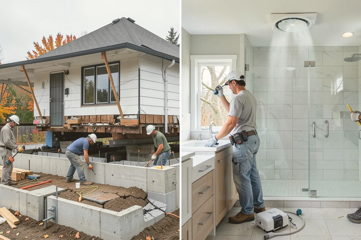 Fireplace Mantel Construction in Eatonville, Pierce County, WA - Measure the wall and confirm clearance requirements