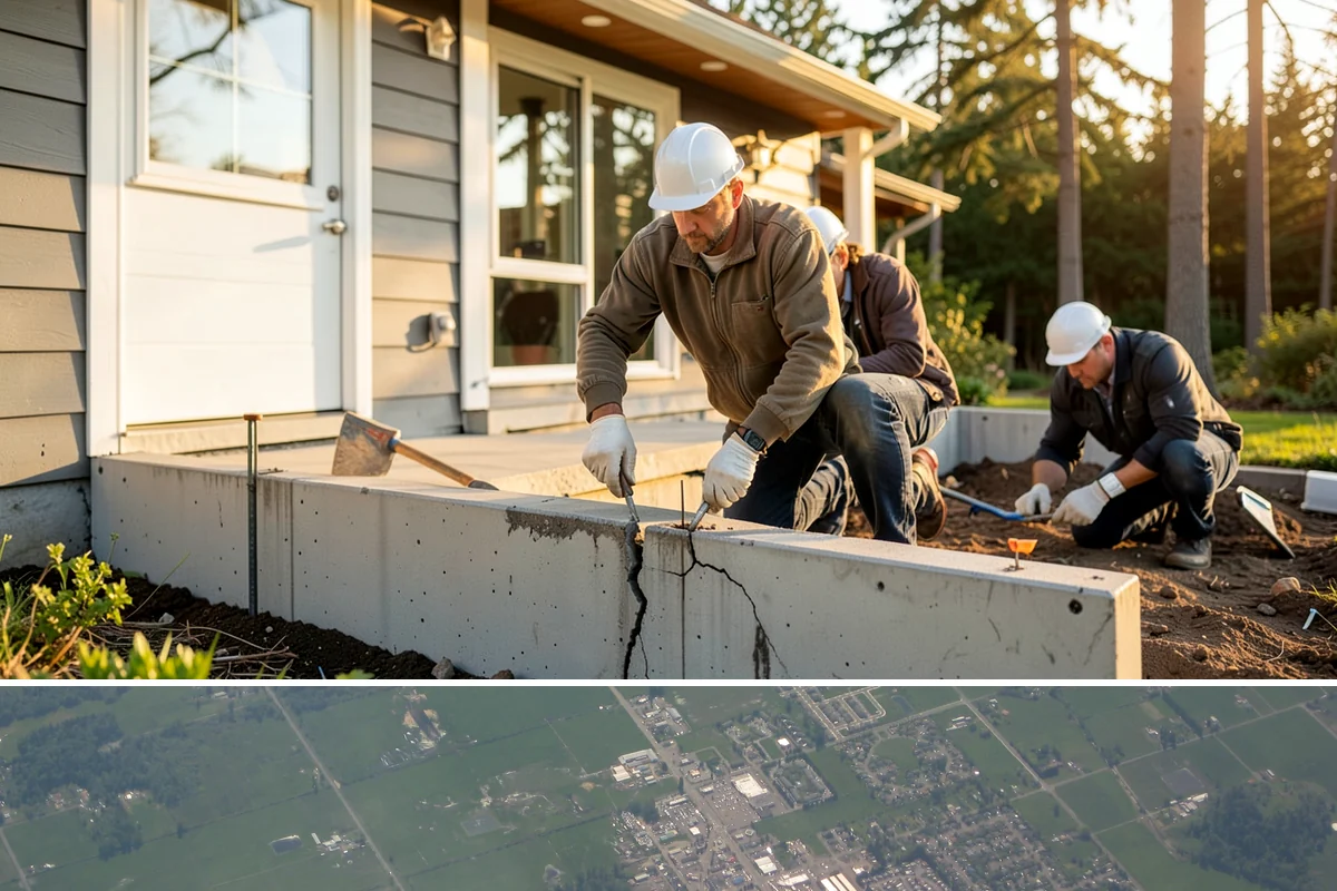 Fireplace Mantel Construction in Enumclaw, King County, WA - Mantel construction can happen any time of year and is a popular addition before the holiday decorating season.