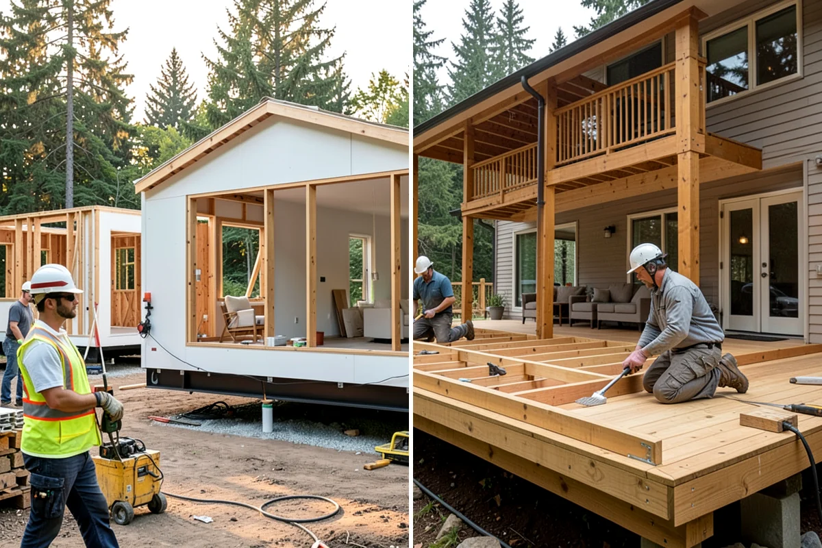 Fireplace Mantel Construction in Fircrest, Pierce County, WA - Measure the wall and confirm clearance requirements