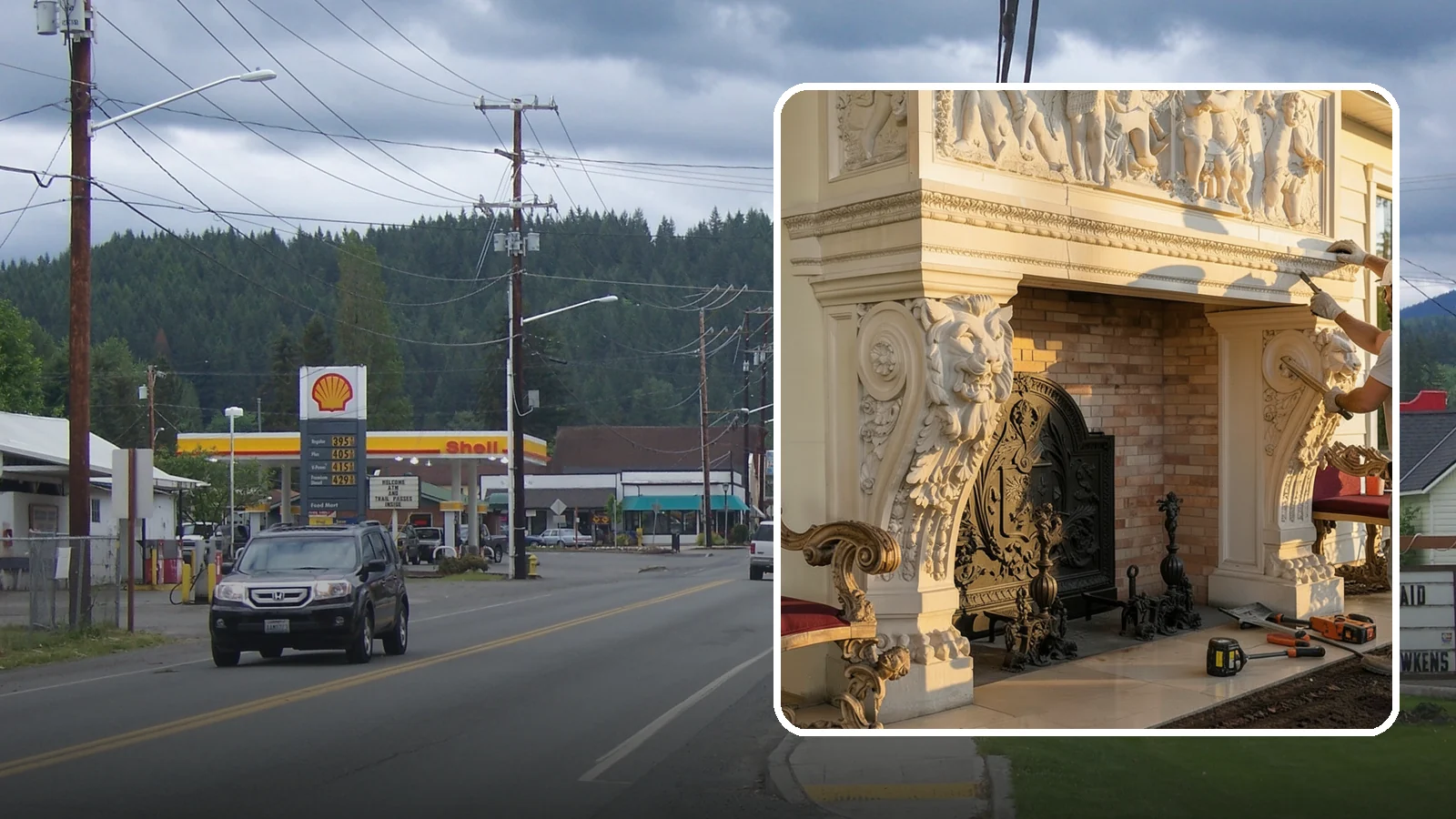 Fireplace Mantel Construction in Granite Falls, Snohomish County, WA - Custom mantels built and installed to anchor your fireplace with the right proportions.