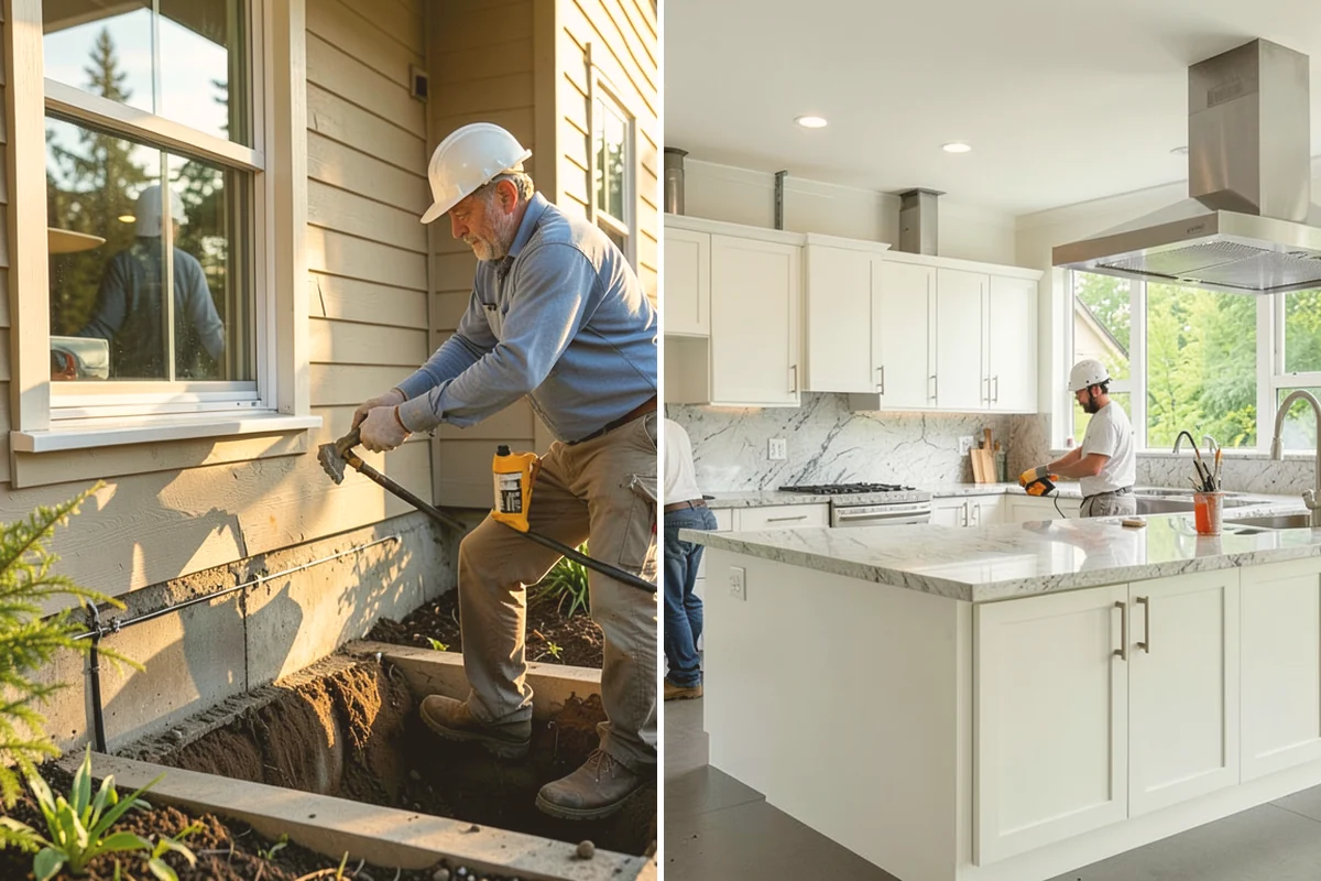 Fireplace Mantel Construction in Kirkland, King County, WA - Measure the wall and confirm clearance requirements