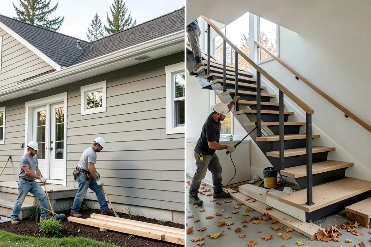Fireplace Mantel Construction in Maple Valley, King County, WA - Measure the wall and confirm clearance requirements