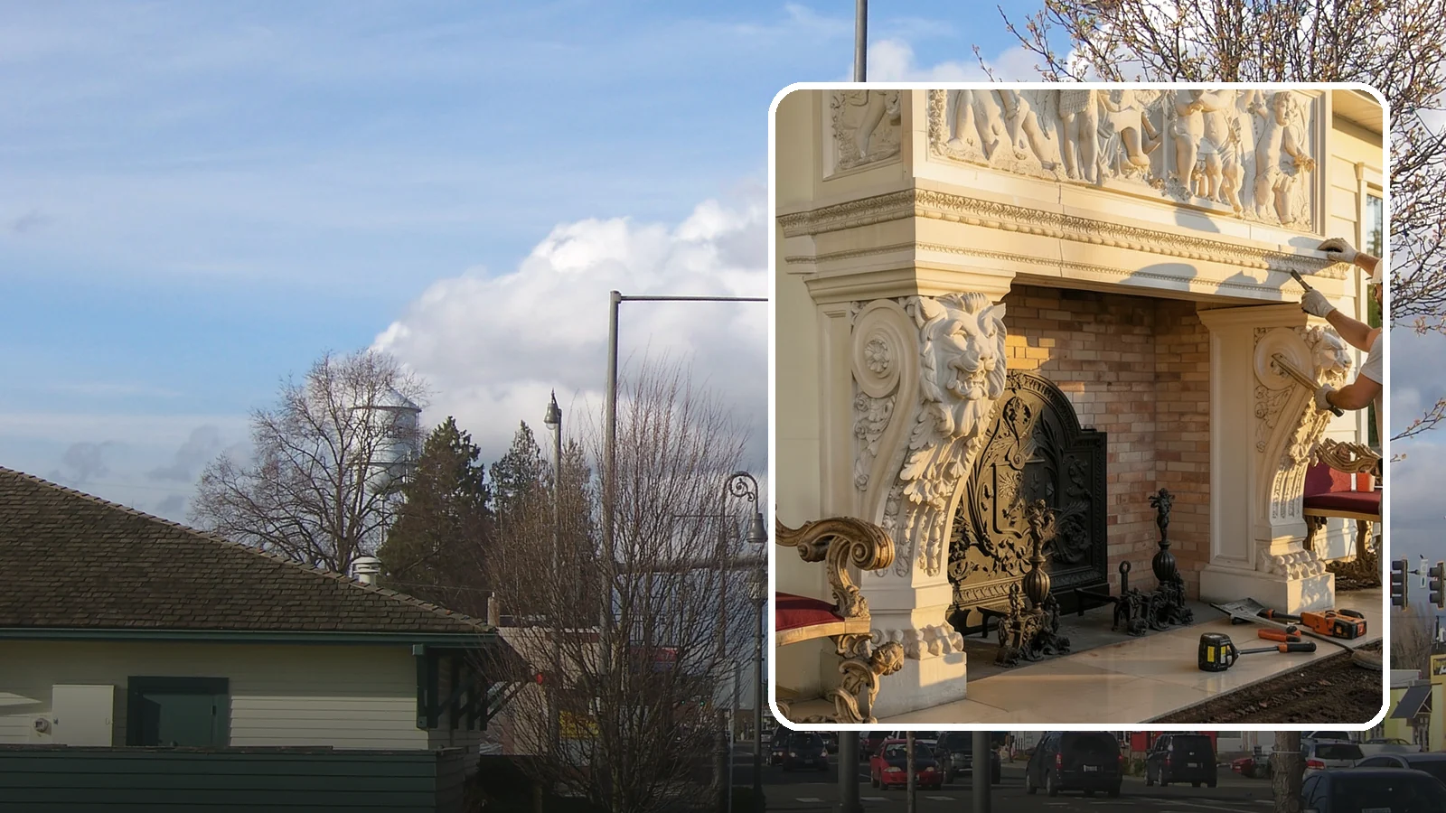 Fireplace Mantel Construction in Marysville, Snohomish County, WA - Custom mantels built and installed to anchor your fireplace with the right proportions.