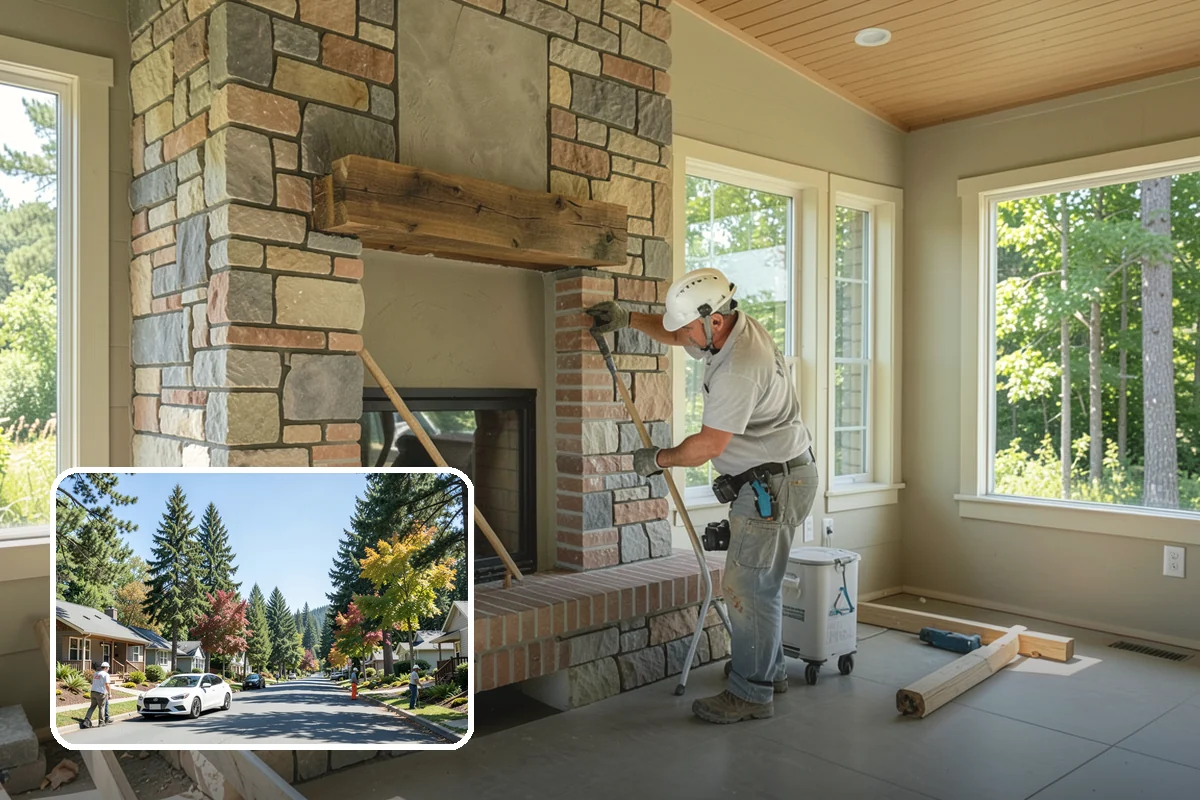 Fireplace Mantel Construction in Orting, Pierce County, WA - Sized and styled specifically for your room