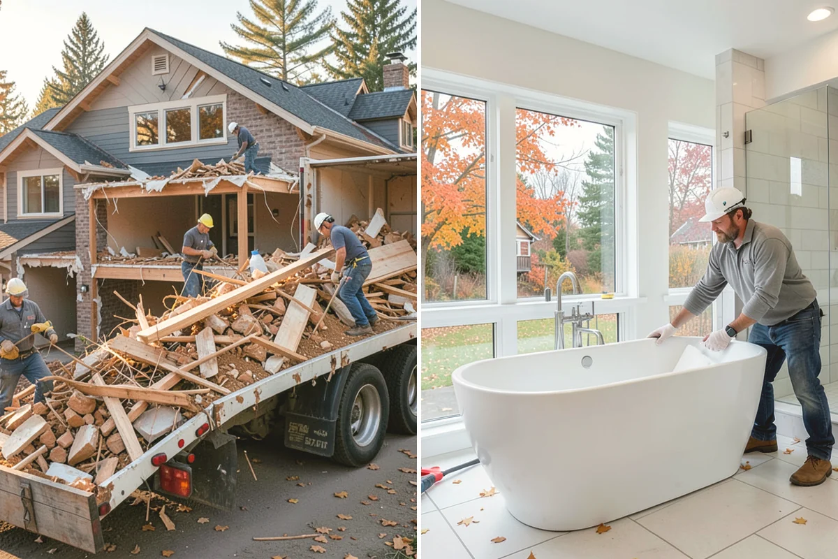 Fireplace Mantel Construction in Ruston, Pierce County, WA - Measure the wall and confirm clearance requirements