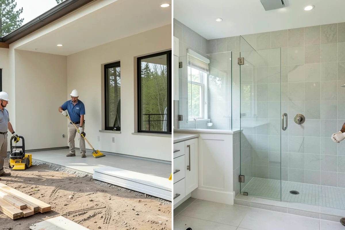 Fireplace Mantel Construction in SeaTac, King County, WA - Measure the wall and confirm clearance requirements