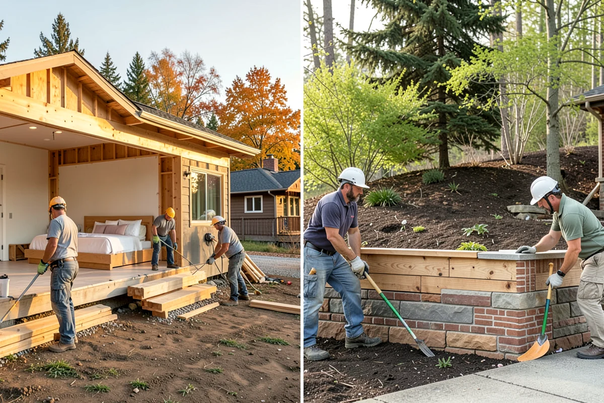 Fireplace Mantel Construction in Shoreline, King County, WA - Measure the wall and confirm clearance requirements