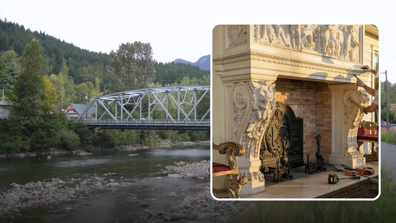 Fireplace Mantel Construction in Skykomish, King County, WA - Custom mantels built and installed to anchor your fireplace with the right proportions.