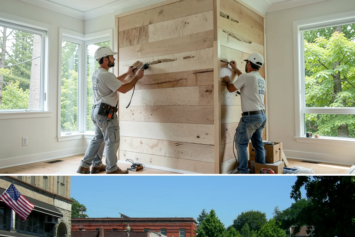 Fireplace Mantel Construction in Snohomish, Snohomish County, WA - Mantel construction can happen any time of year and is a popular addition before the holiday decorating season.