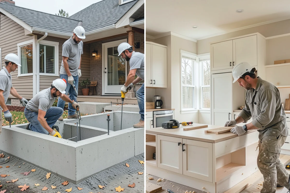 Fireplace Mantel Construction in Sumner, Pierce County, WA - Measure the wall and confirm clearance requirements