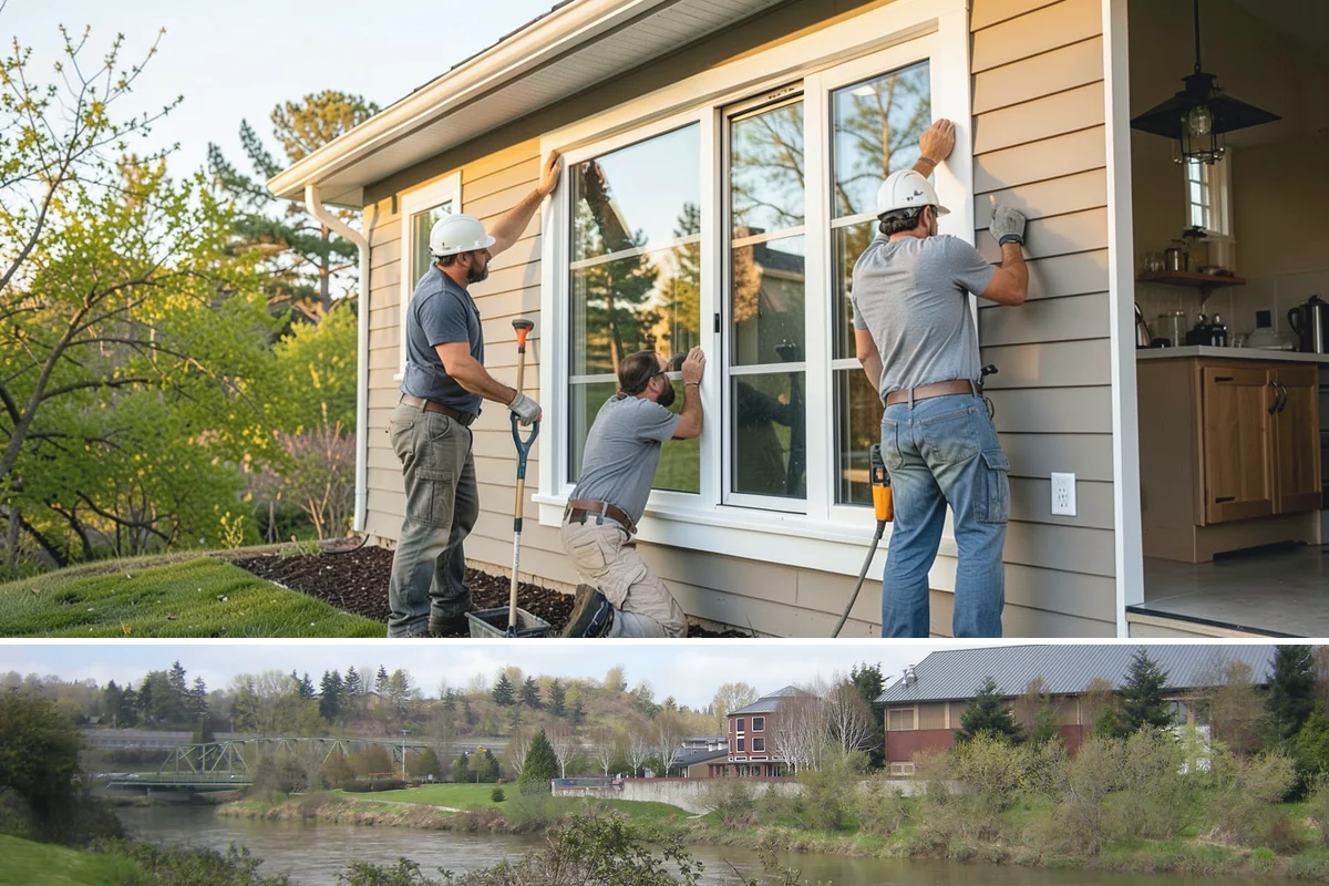 Fireplace Mantel Construction in Tukwila, King County, WA - Mantel construction can happen any time of year and is a popular addition before the holiday decorating season.