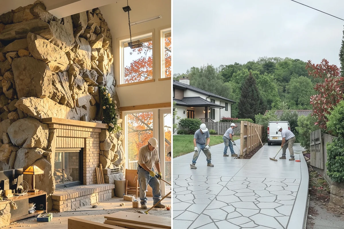 Fireplace Mantel Construction in Wilkeson, Pierce County, WA - Measure the wall and confirm clearance requirements