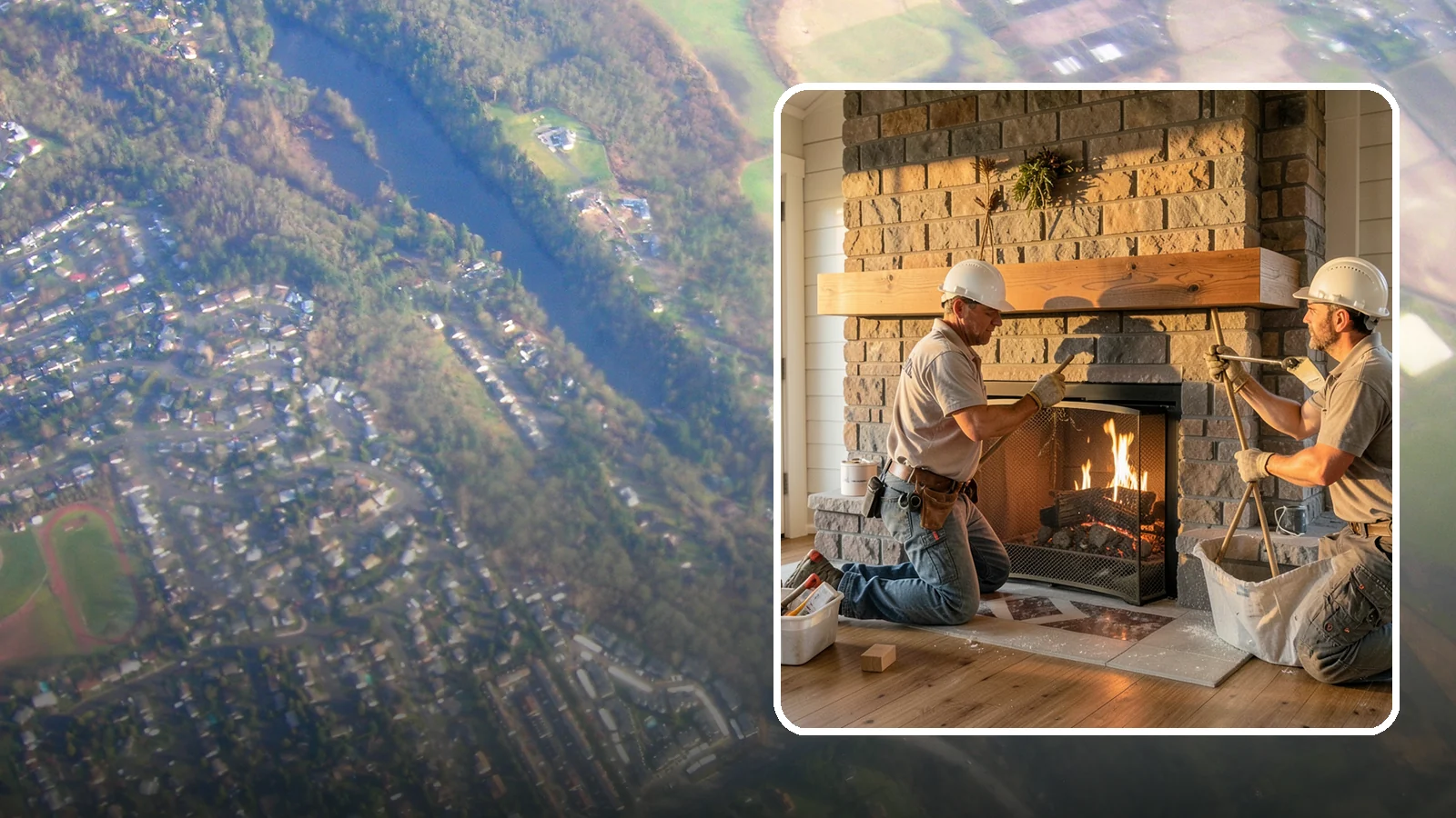 Fireplace Mantel Installation in Algona, King County, WA - A custom fireplace mantel that anchors your hearth with warmth, craftsmanship, and character.