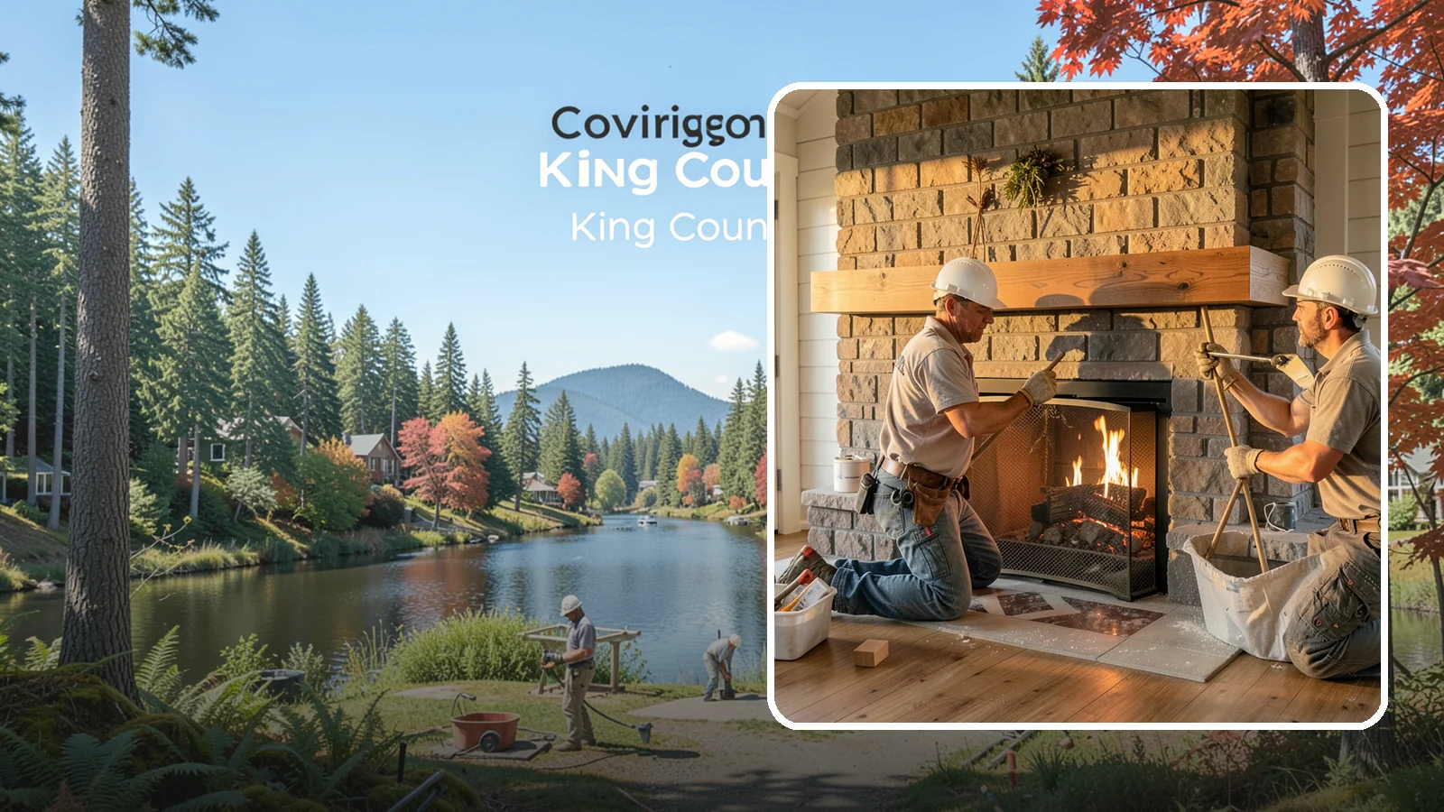 Fireplace Mantel Installation in Covington, King County, WA - A custom fireplace mantel that anchors your hearth with warmth, craftsmanship, and character.