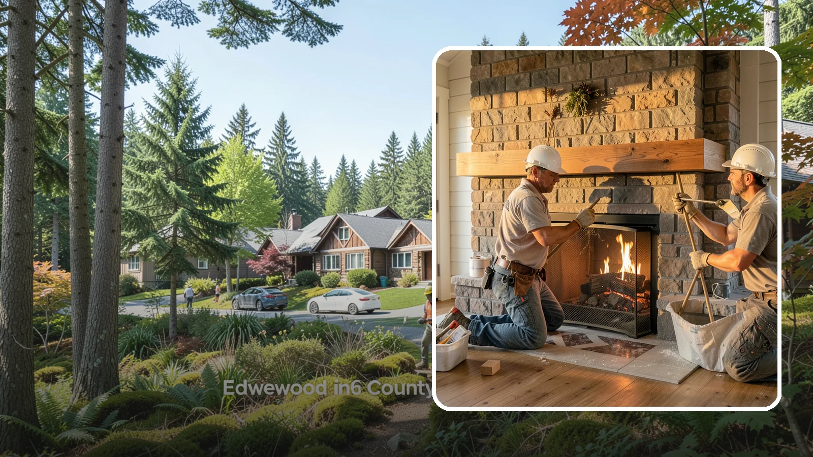 Fireplace Mantel Installation in Edgewood, Pierce County, WA - A custom fireplace mantel that anchors your hearth with warmth, craftsmanship, and character.