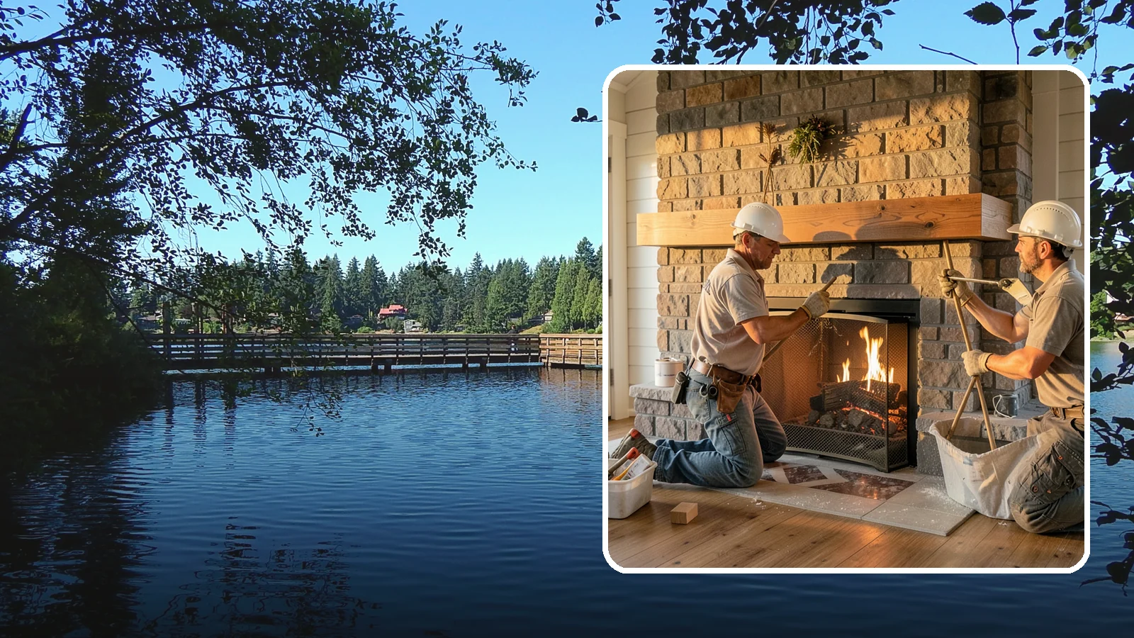 Fireplace Mantel Installation in Federal Way, King County, WA - A custom fireplace mantel that anchors your hearth with warmth, craftsmanship, and character.