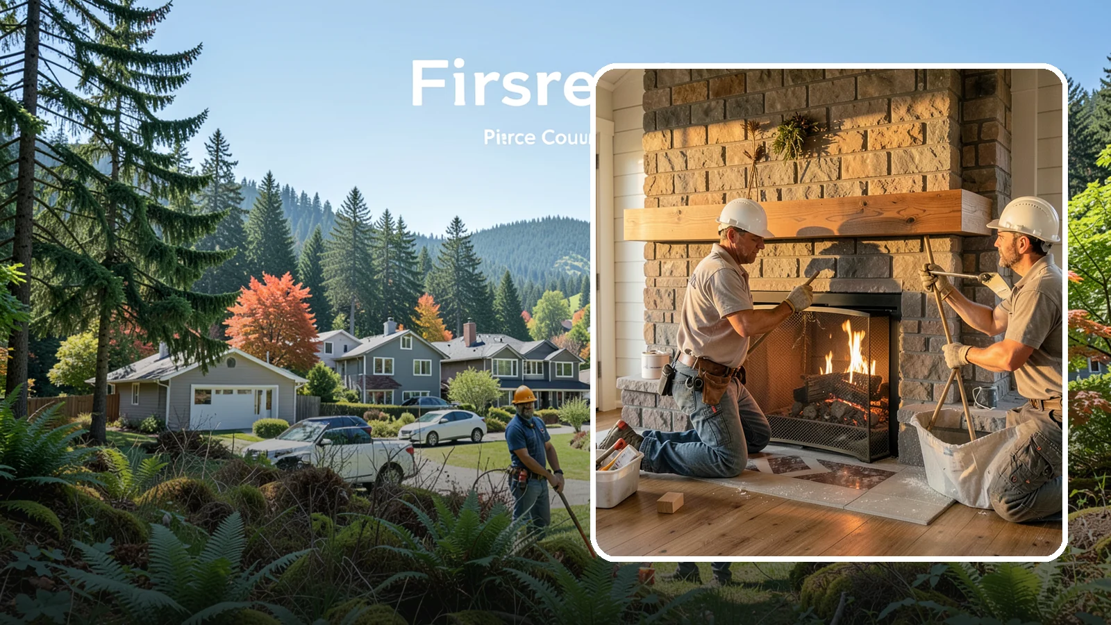 Fireplace Mantel Installation in Fircrest, Pierce County, WA - A custom fireplace mantel that anchors your hearth with warmth, craftsmanship, and character.