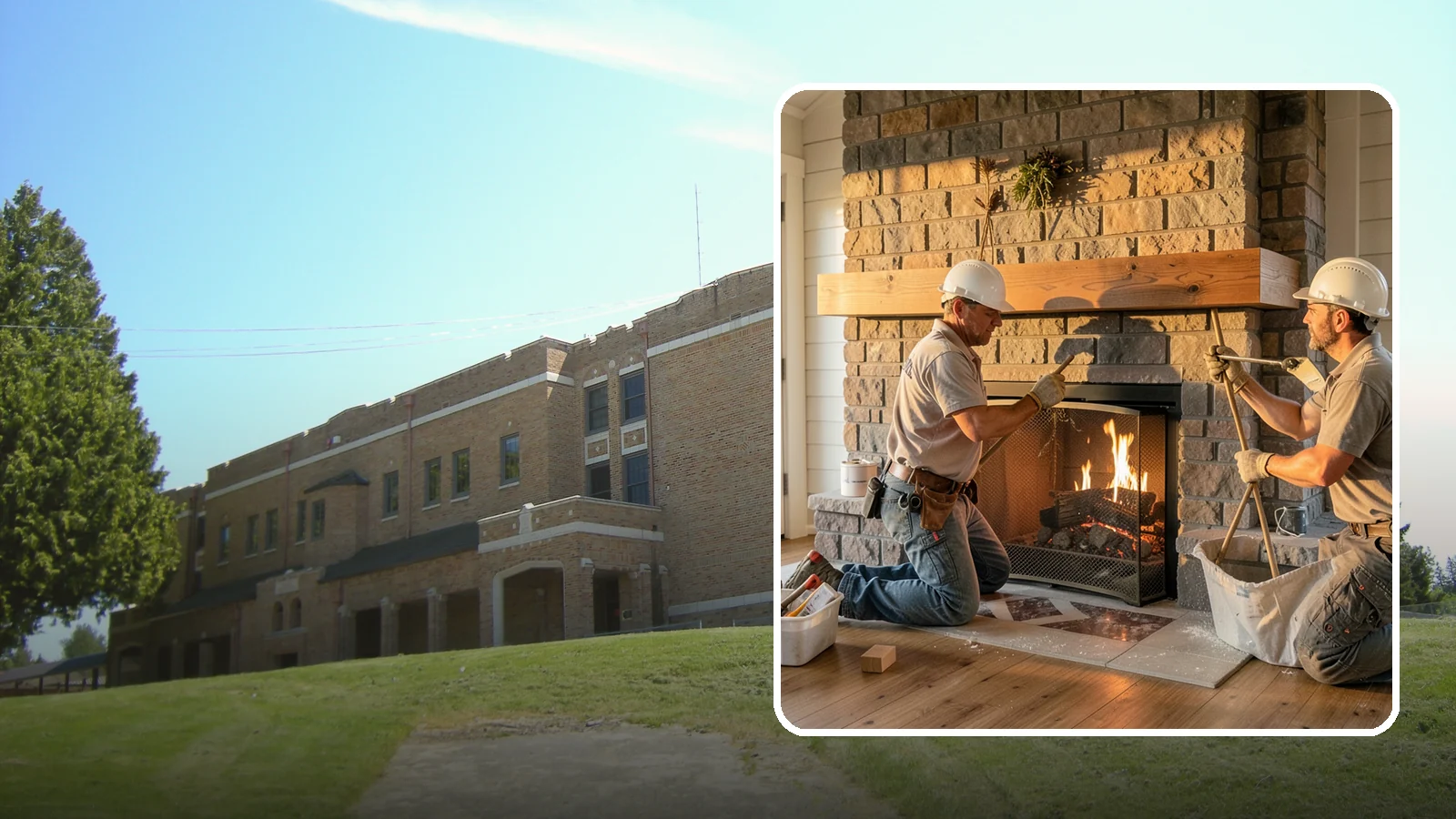 Fireplace Mantel Installation in Maple Valley, King County, WA - A custom fireplace mantel that anchors your hearth with warmth, craftsmanship, and character.