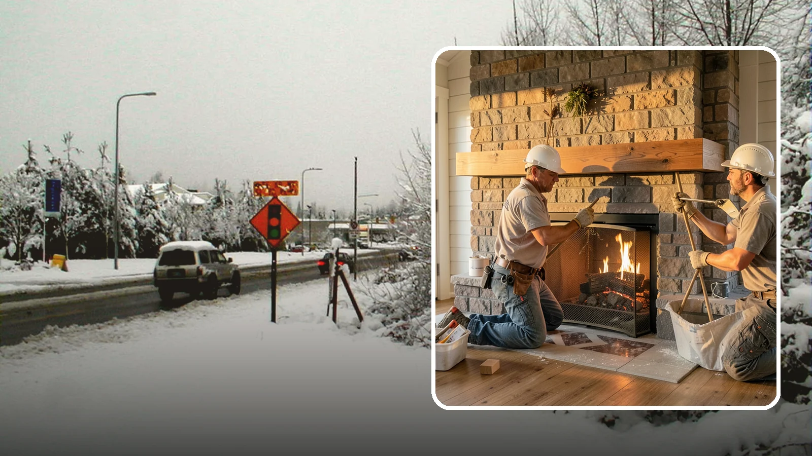 Fireplace Mantel Installation in Newcastle, King County, WA - A custom fireplace mantel that anchors your hearth with warmth, craftsmanship, and character.