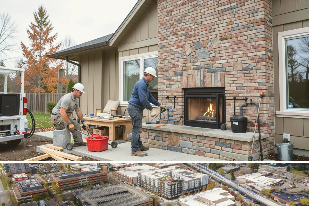 Fireplace Mantel Installation in Redmond, King County, WA - Installing a mantel before fall makes your hearth the cozy centerpiece of the cold season.