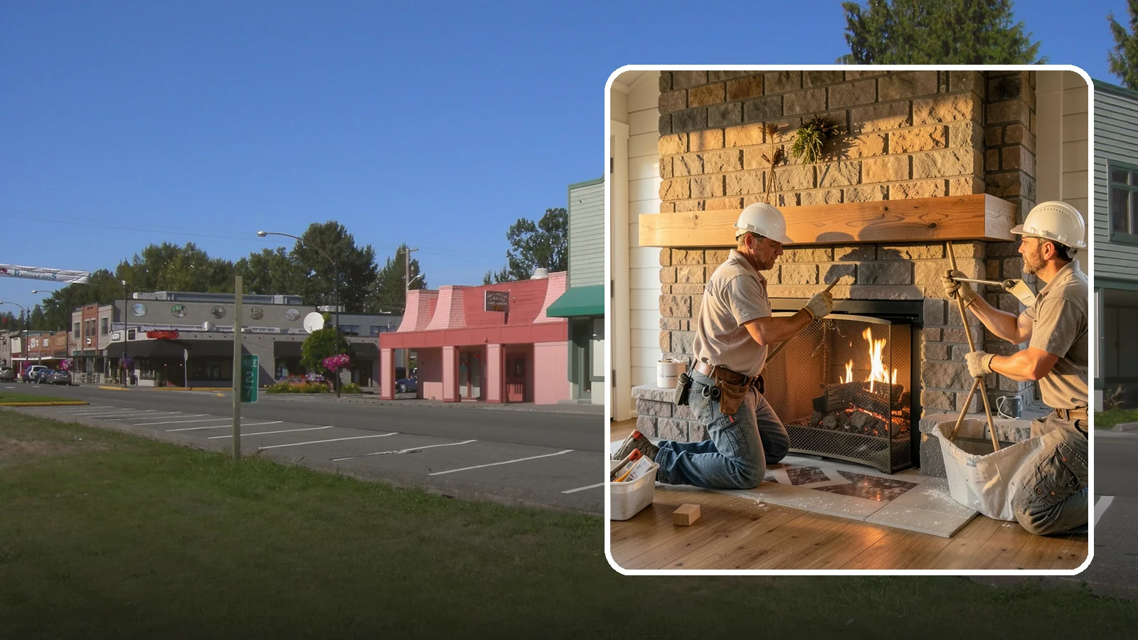 Fireplace Mantel Installation in Snoqualmie, King County, WA - A custom fireplace mantel that anchors your hearth with warmth, craftsmanship, and character.