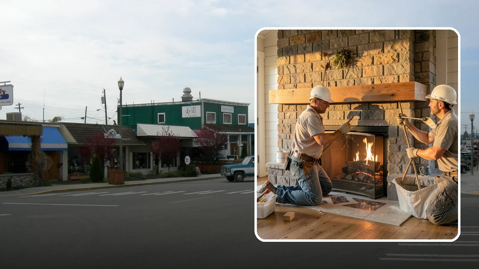 Fireplace Mantel Installation in Stanwood, Snohomish County, WA - A custom fireplace mantel that anchors your hearth with warmth, craftsmanship, and character.