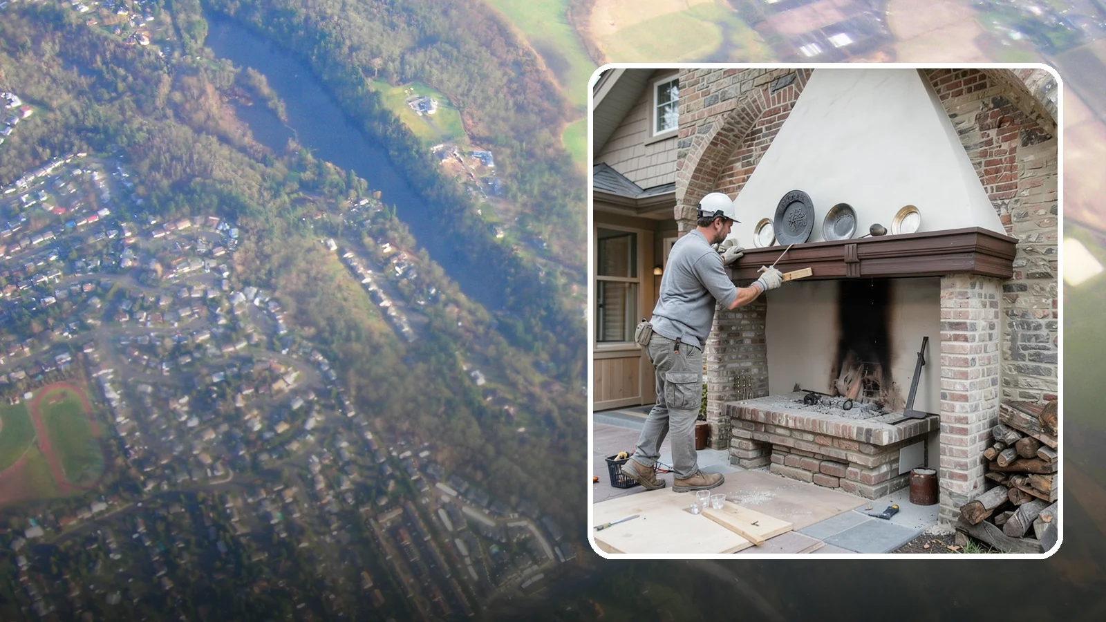 Fireplace Refacing in Algona, King County, WA - A fresh stone, tile, or brick face that modernizes your fireplace in a single project.