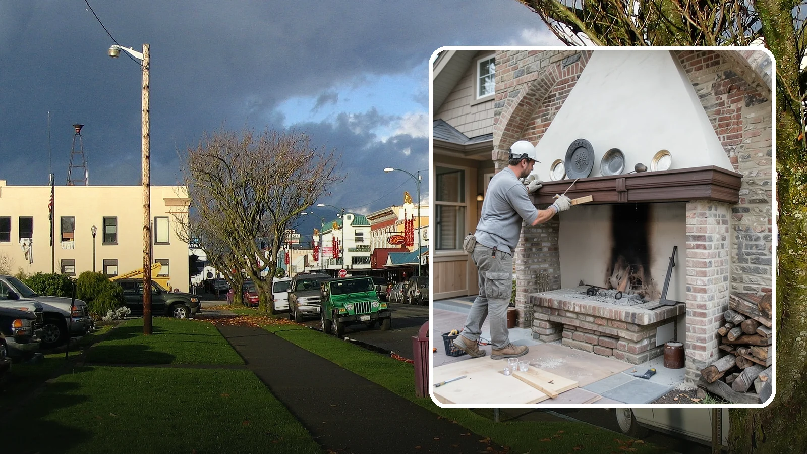 Fireplace Refacing in Arlington, Snohomish County, WA - A fresh stone, tile, or brick face that modernizes your fireplace in a single project.