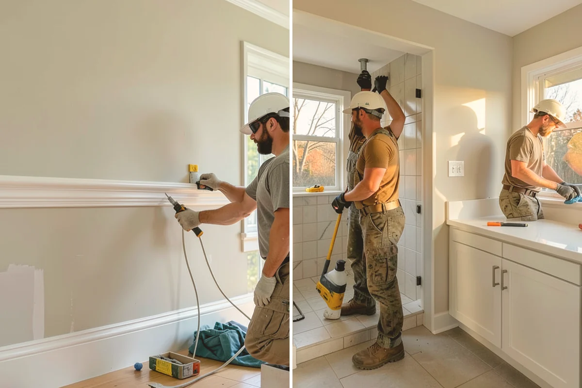 Fireplace Refacing in Bellevue, King County, WA - Remove the existing facing and prep the wall