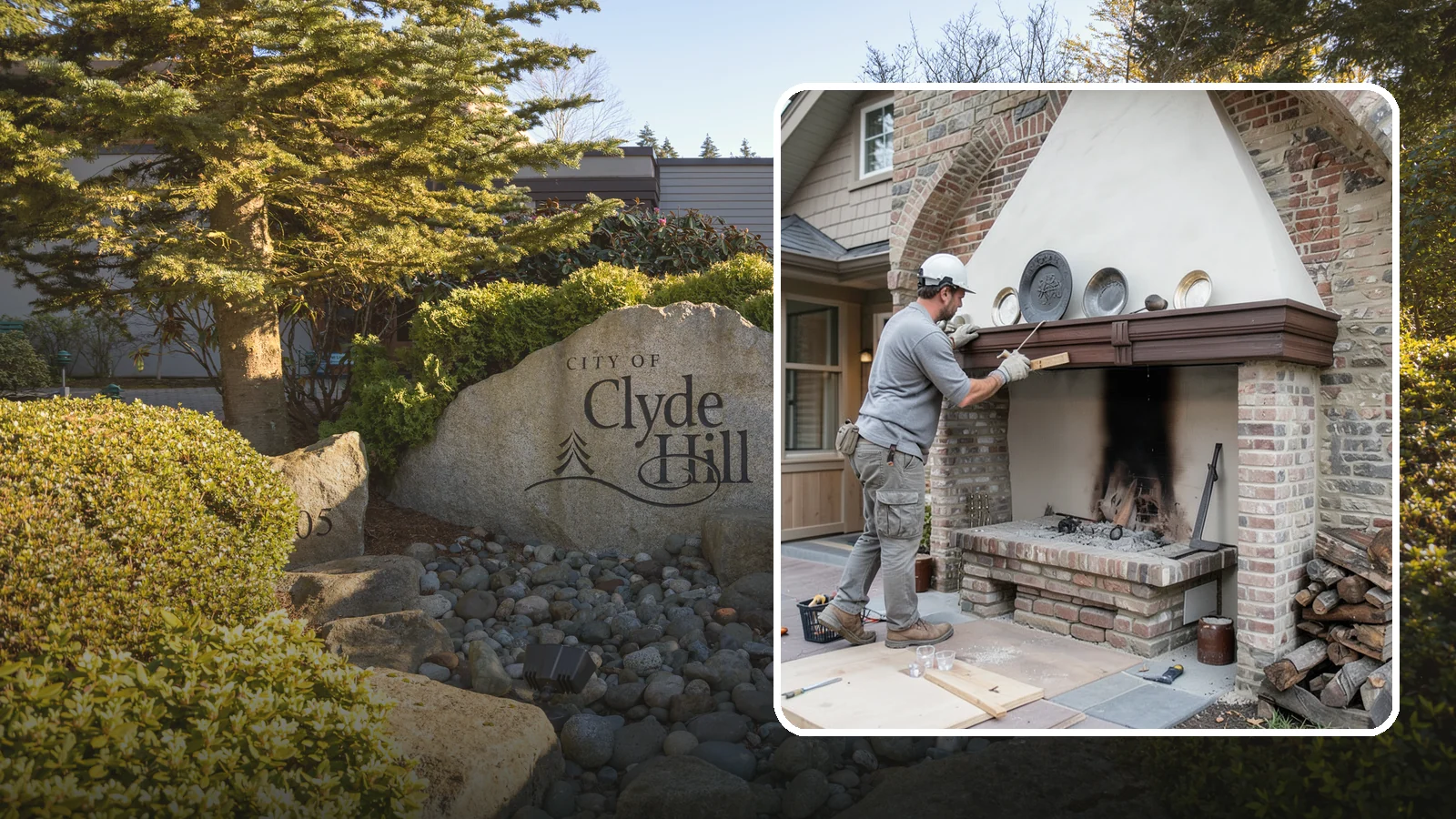 Fireplace Refacing in Clyde Hill, King County, WA - A fresh stone, tile, or brick face that modernizes your fireplace in a single project.
