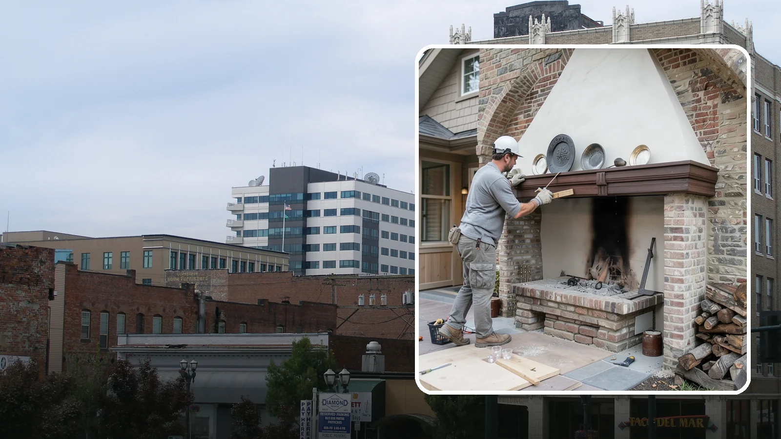 Fireplace Refacing in Everett, Snohomish County, WA - A fresh stone, tile, or brick face that modernizes your fireplace in a single project.