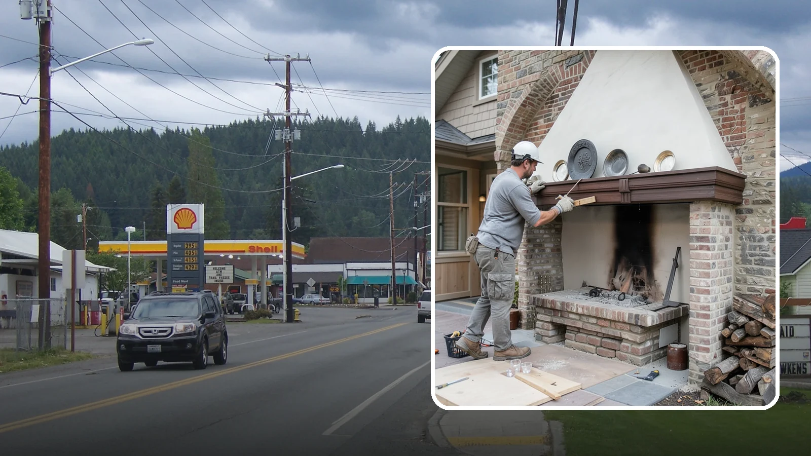 Fireplace Refacing in Granite Falls, Snohomish County, WA - A fresh stone, tile, or brick face that modernizes your fireplace in a single project.